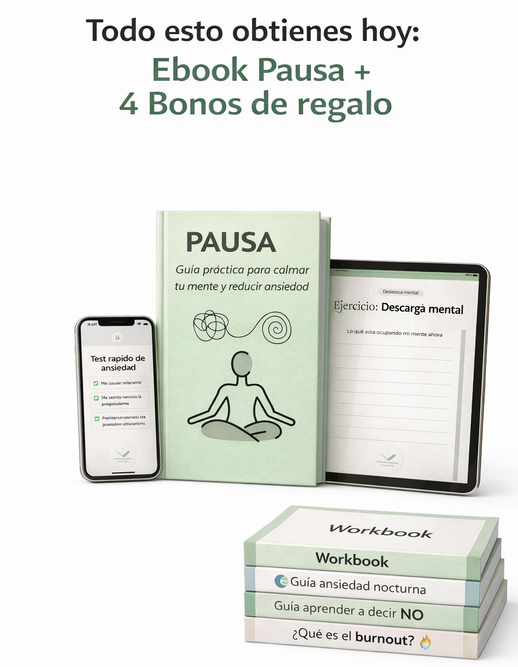PAUSA - Guía para calmar la ANSIEDAD + 4 BONOS DE REGALO