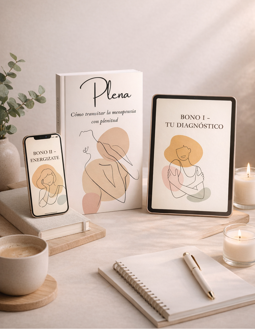 PLENA - Recupera el control de tu cuerpo y tu mente durante la MENOPAUSIA + 4 BONOS DE REGALO
